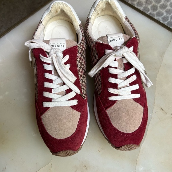 Birdies | Roadrunner Sneakers Red Primary Plaid Size 8.5 - Picture 3 of 10